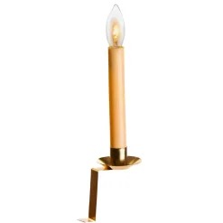 Electric Plug-In Window Candle with Gold Base| Discount