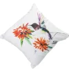 Embroided Red Hummingbird Pillow| Discount