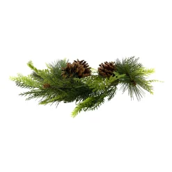 Evergreen Pine and Pinecone Candle Ring|