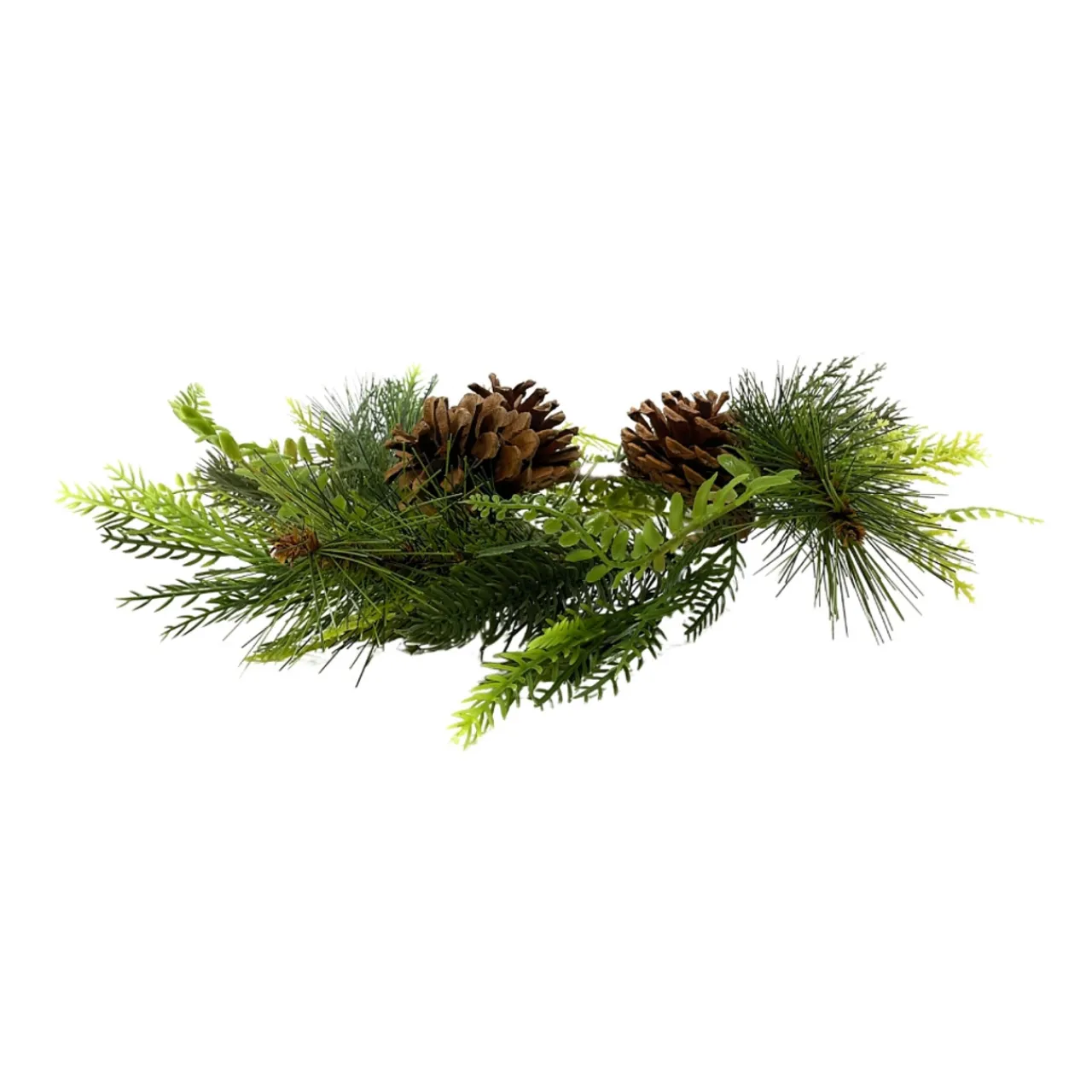 Evergreen Pine and Pinecone Candle Ring|