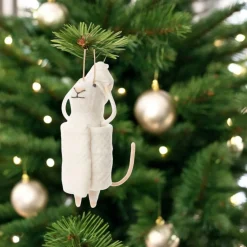 Felt Mouse Wrapped in Towel Ornament| Best