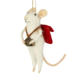 Felt Photographer Mouse Ornament with Camera| Discount