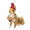 Felt Squirrel with Acorn Ornament| Clearance