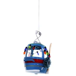 Festive Blue Ski Slope Gondola Ornament|Cody Foster & Co. Hot
