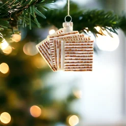 Festive Matzah Glass Ornament|Cody Foster & Co. Discount