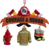 Firefighter Dangling Ornament|Kurt Adler Online