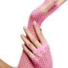 Fishnet Gloves, Pink, Long| Clearance