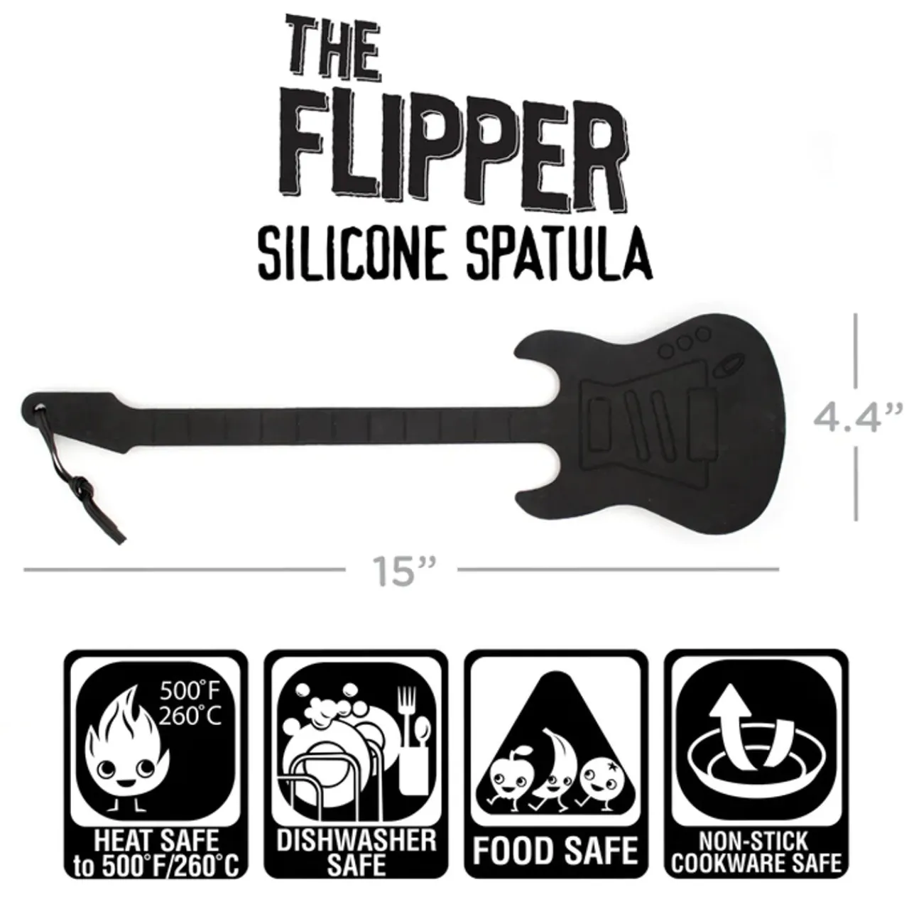 Flipper Guitar Spatula - Black| New