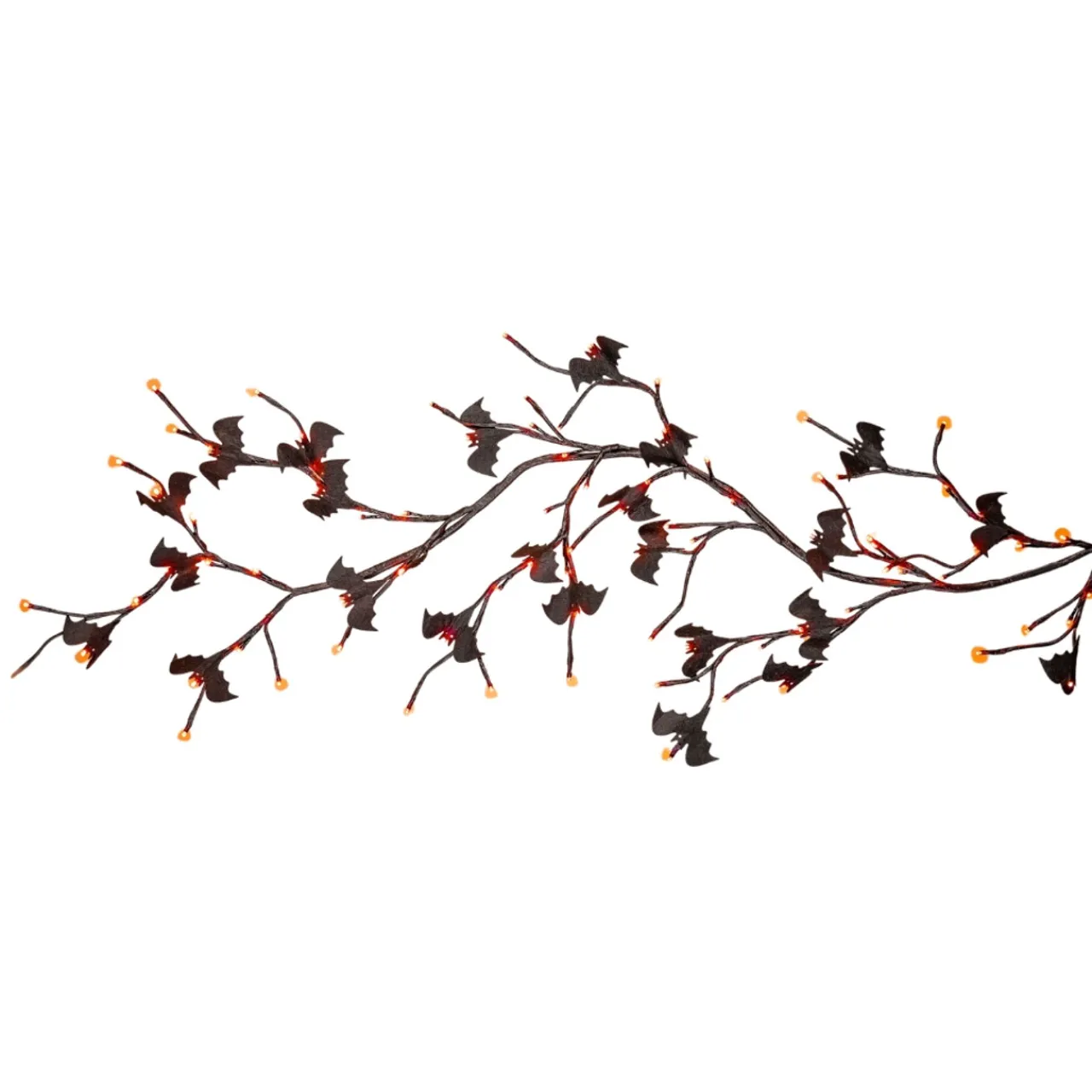 6ft Halloween Garland With 32 Bats| Hot
