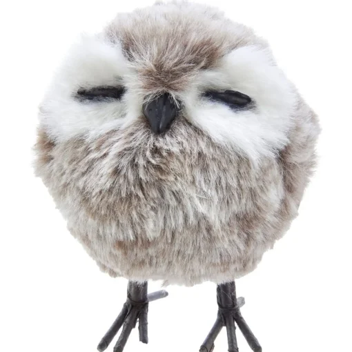 Furry Standing Gray Owl Ornament | The Christmas Loft|Kurt Adler Sale