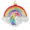 Glass Rainbow Unicorn Ornament|Kurt Adler Sale