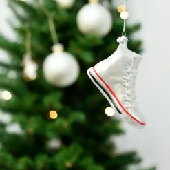 Glass White High Top Sneaker Ornament| Online
