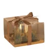 Gold Candleholder w/Pine| Hot