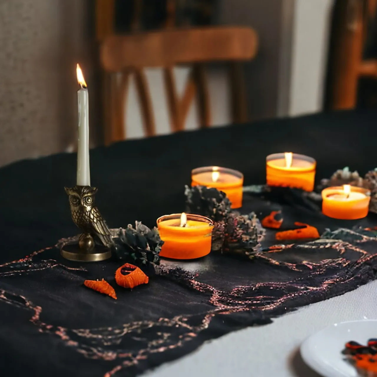 Gold Strix Candle Holder| Sale