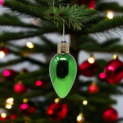 Green Light Bulb Ornament|