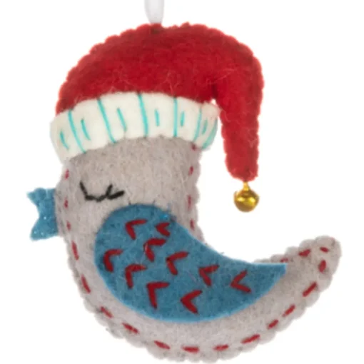 Grey Cottage Bird Ornament|