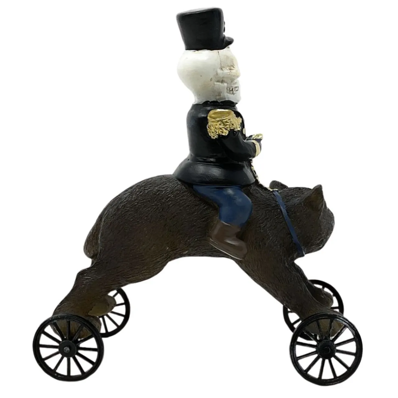 Halloween Cat on Wheels with Skeleton Rider| Sale