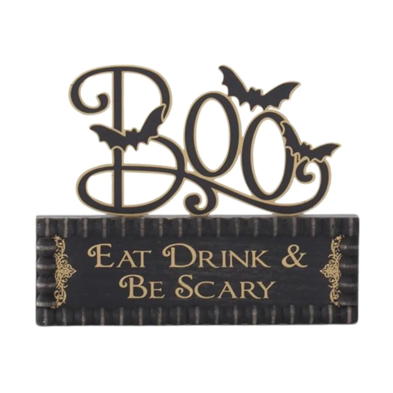 Halloween Cutout Boo Sign on Message Brick| Hot