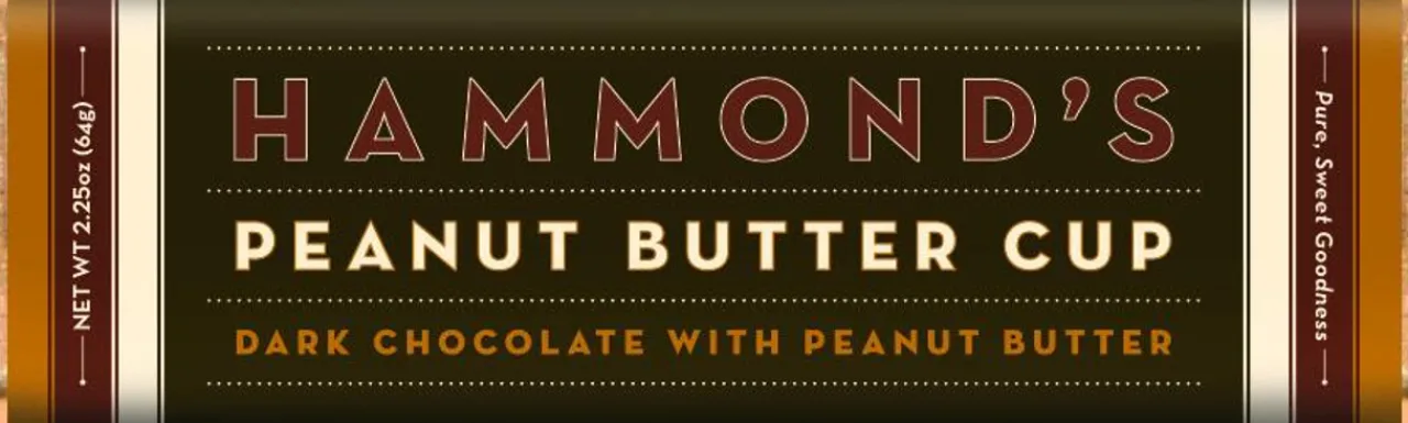 Hammond's - Peanut Butter Cup Dark Chocolate Candy Bar - OC12012| Outlet
