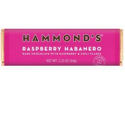 Hammonds Candies Raspberry Habanero Dark Chocolate Candy Bar| Sale