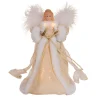 10in Lit Rustic Natural Angel Treetop|Kurt Adler Outlet