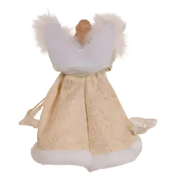 10in Lit Rustic Natural Angel Treetop|Kurt Adler Outlet