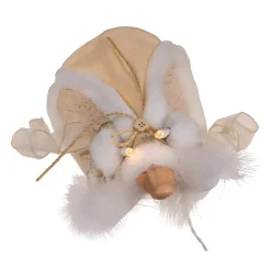 10in Lit Rustic Natural Angel Treetop|Kurt Adler Outlet