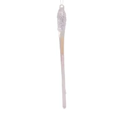 Iridescent Glass Icicle Set of 6 Ornaments|Kurt Adler Online