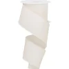 Ivory Fabric Ribbon 10 Yards 2.5 Inches Wide| Clearance