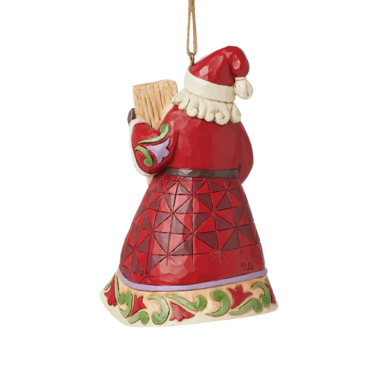 - Heartwood Creek - Santa With Believe Porch Sign Ornament|Jim Shore