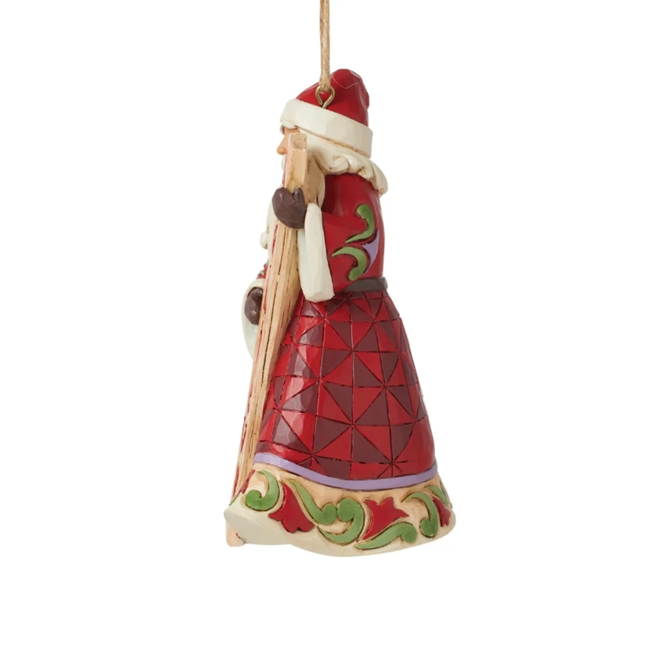 - Heartwood Creek - Santa With Believe Porch Sign Ornament|Jim Shore