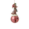 - Rudolph Traditions - Rudolph On Bell Ornament|Jim Shore