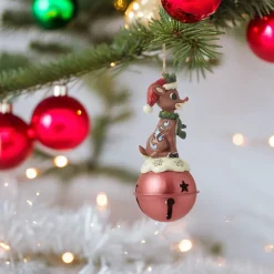 - Rudolph Traditions - Rudolph On Bell Ornament|Jim Shore