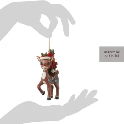 - Rudolph Traditions - Rudolph With Stacked Presents Ornament|Jim Shore
