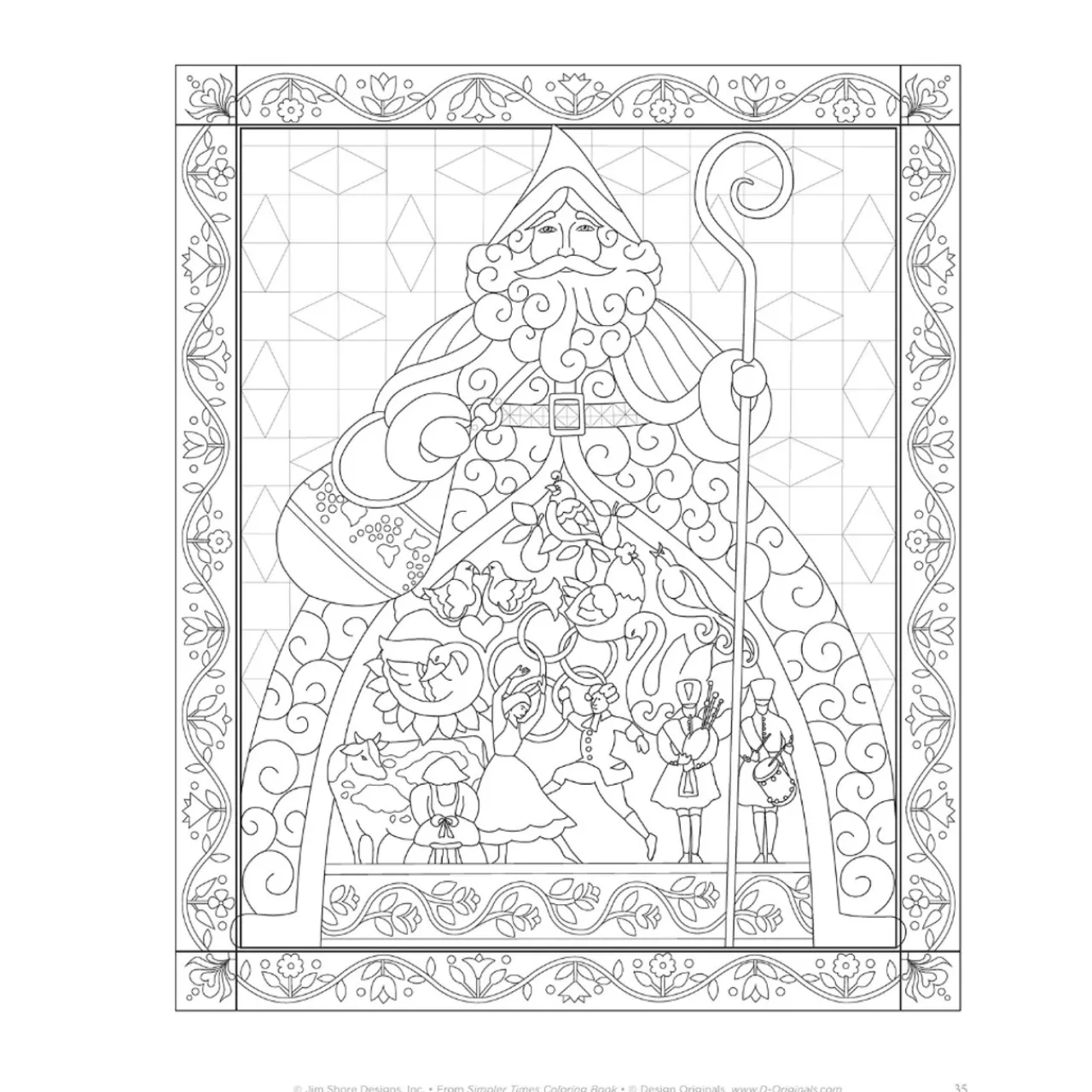 Simpler Times Coloring Book|Jim Shore Hot