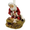 Kneeling Santa Religious Ornament - The Christmas Loft| Sale