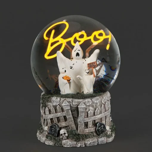 LED Ghost Glitterdome with Boo Light| Hot