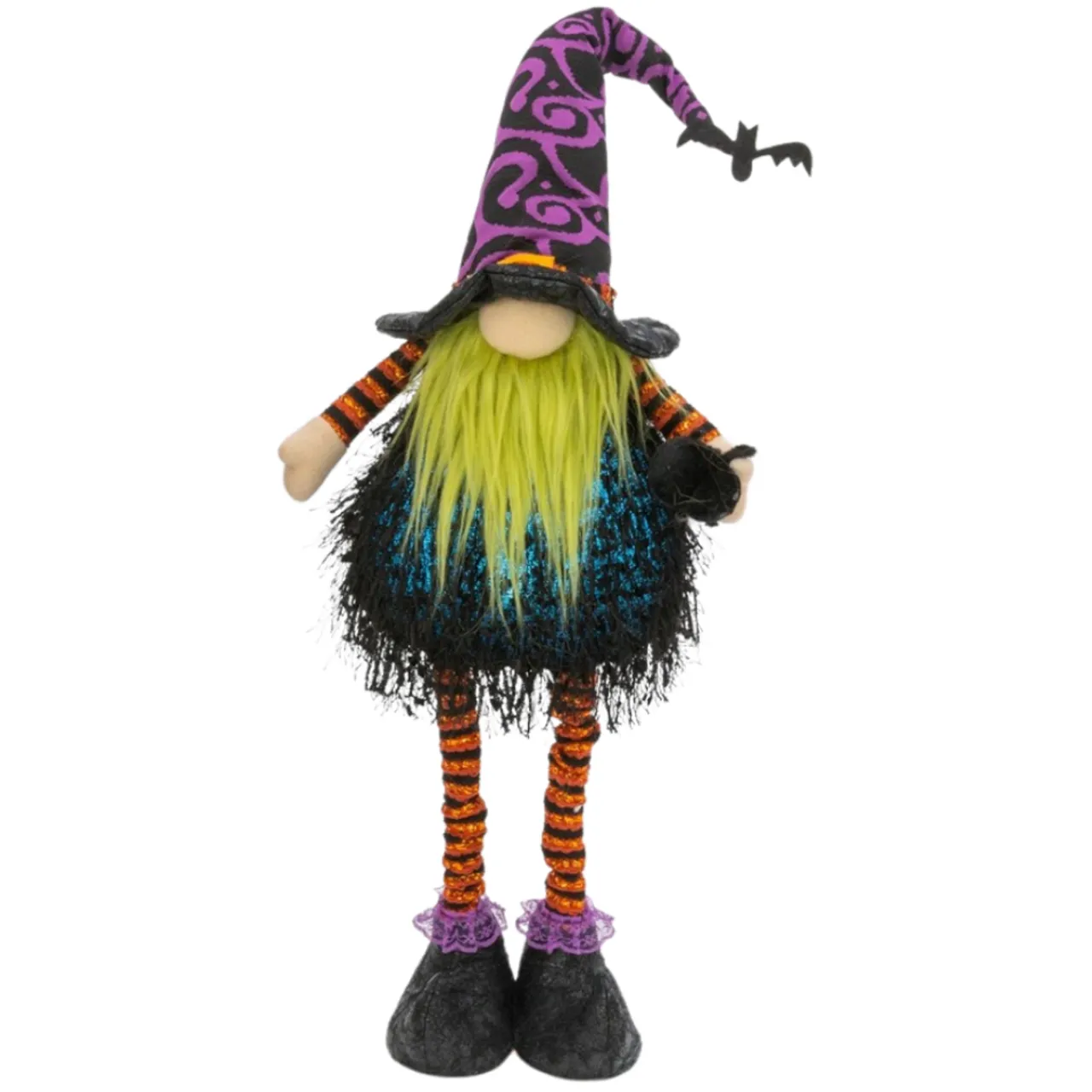 LED Standing Gnome With Green Beard and Spider | The Christmas Loft| Best