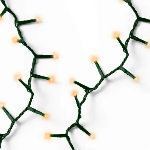 LED String Lights - 1000 Mixed Warm White & Classic Warm Bulbs on Green Wire, 74 ft|Lumineo Outlet