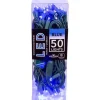 50-Light LED Blue Light Green Wire Set | The Christmas Loft|Kurt Adler Online
