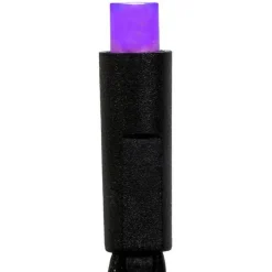 50-Light LED Purple Frost Black Wire Light Set | The Christmas Loft|Kurt Adler Discount