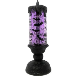 Lit Bat Candle With Purple Swirl Glitter| Sale