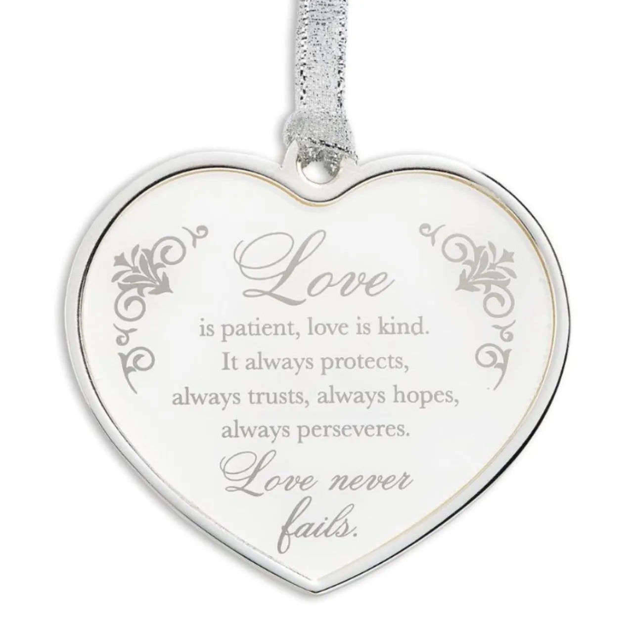 Love is Patient Heart Ornament - Gift Boxed|