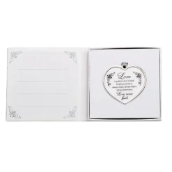 Love is Patient Heart Ornament - Gift Boxed|