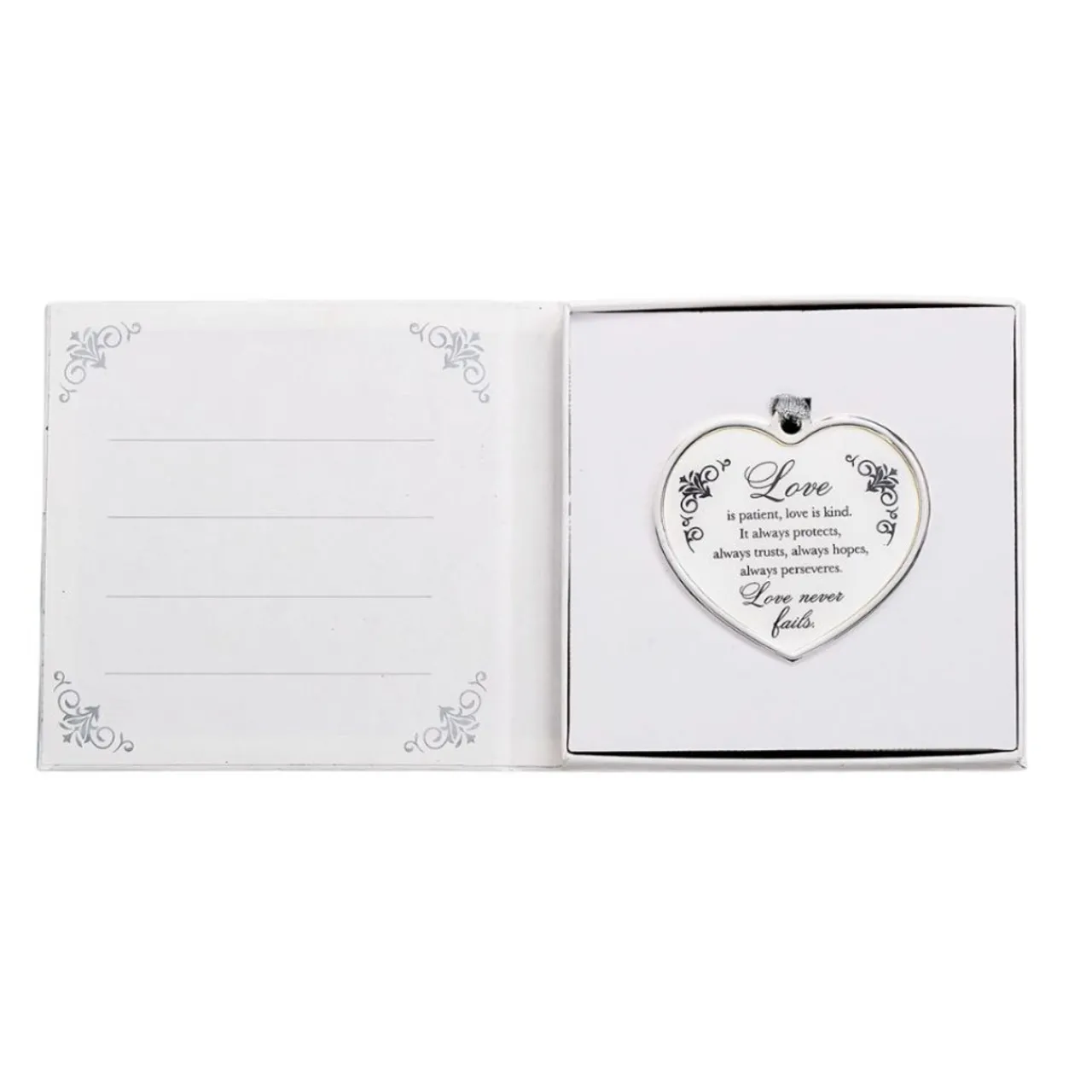 Love is Patient Heart Ornament - Gift Boxed|