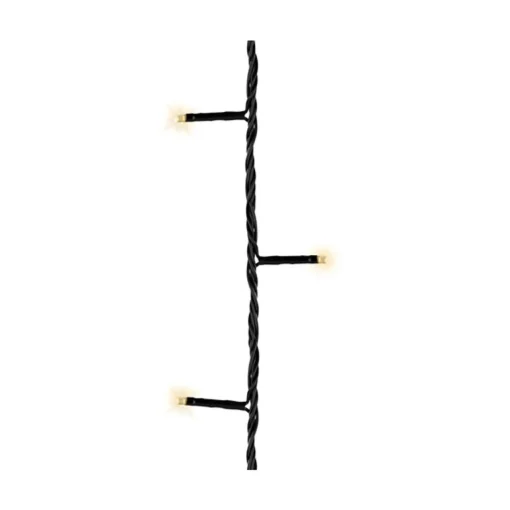48 LED Battery Operated Warm White Twinkle Lights Black Wire | The Christmas Loft|Lumineo Clearance
