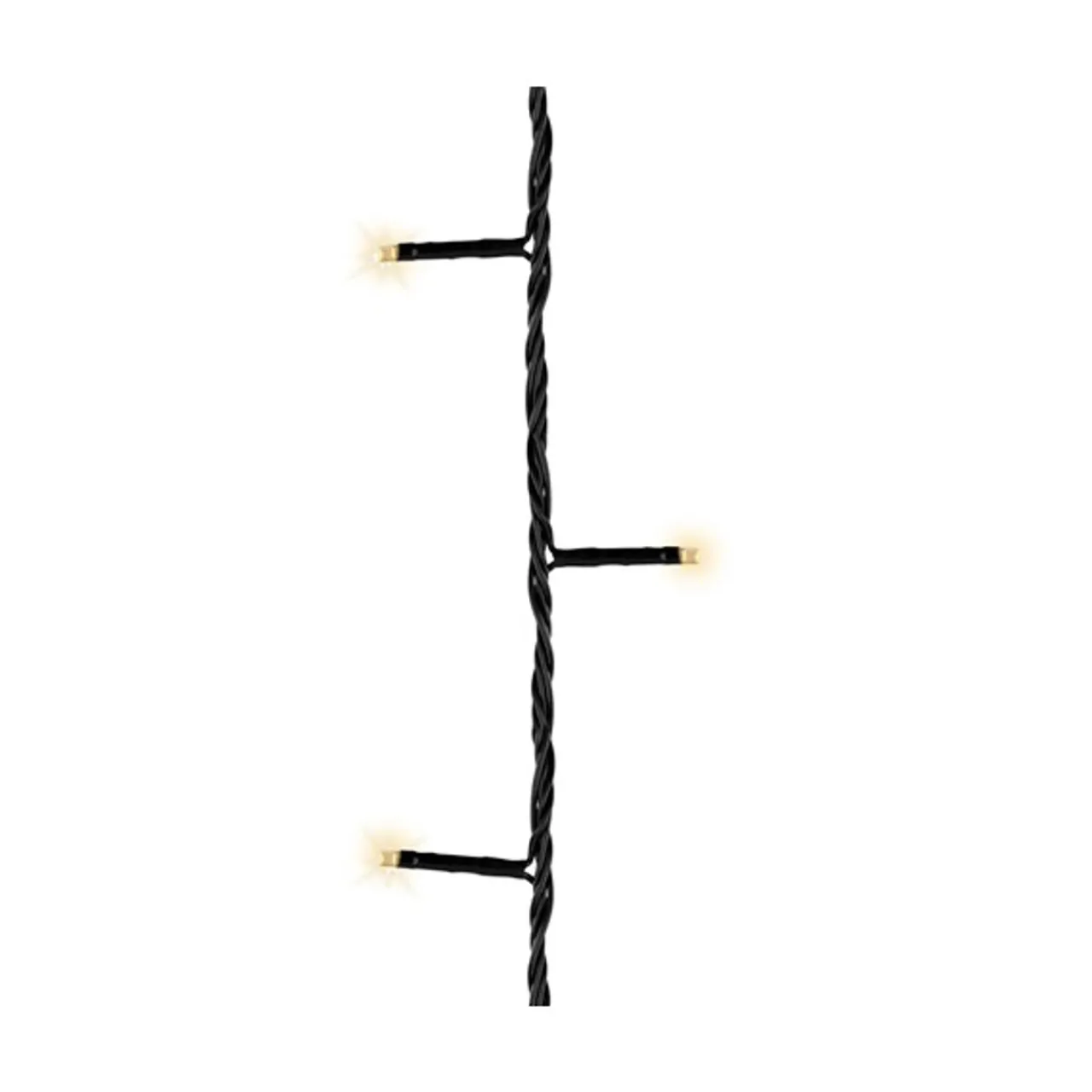 48 LED Battery Operated Warm White Twinkle Lights Black Wire | The Christmas Loft|Lumineo Clearance