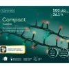 500 LED Classic Multi Color Compact Twinkle Lights, Green Wire, 36 ft|Lumineo New
