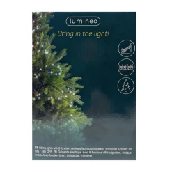 1000 LED Cool White Christmas Compact Lights Set, Green Wire 74 Feet|Lumineo Online