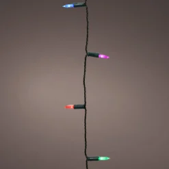 120 LED Multicolor Mini Lights Green Wire|Lumineo Outlet